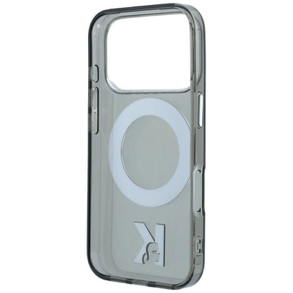 MagSafe Case for Apple iPhone 18 Pro / 17 Pro, Karl Lagerfeld, IML Ring Stand Kameo Metal, Black
