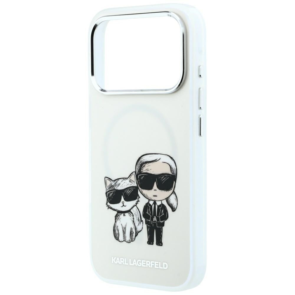Etui MagSafe do Apple iPhone 18 Pro / 17 Pro, Karl Lagerfeld, KC Bodies Sketch, Beżowe