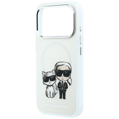 Etui MagSafe do Apple iPhone 18 Pro / 17 Pro, Karl Lagerfeld, KC Bodies Sketch, Beżowe