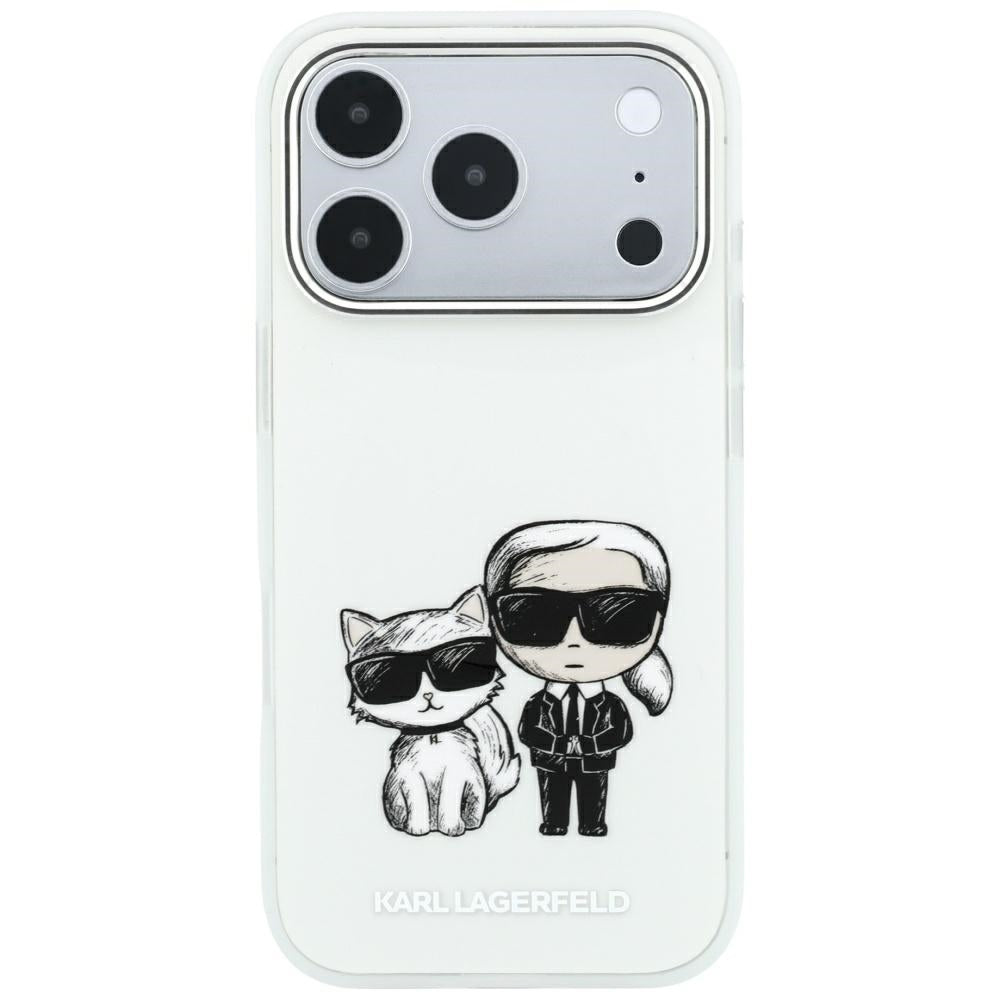 Etui MagSafe do Apple iPhone 18 Pro / 17 Pro, Karl Lagerfeld, KC Bodies Sketch, Beżowe
