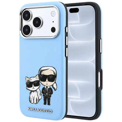 Etui MagSafe do Apple iPhone 18 Pro / 17 Pro, Karl Lagerfeld, KC Bodies Sketch, Bleu