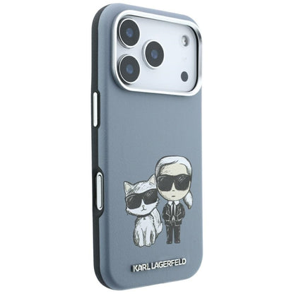 Etui MagSafe do Apple iPhone 18 Pro / 17 Pro, Karl Lagerfeld, KC Bodies Sketch, Bleu