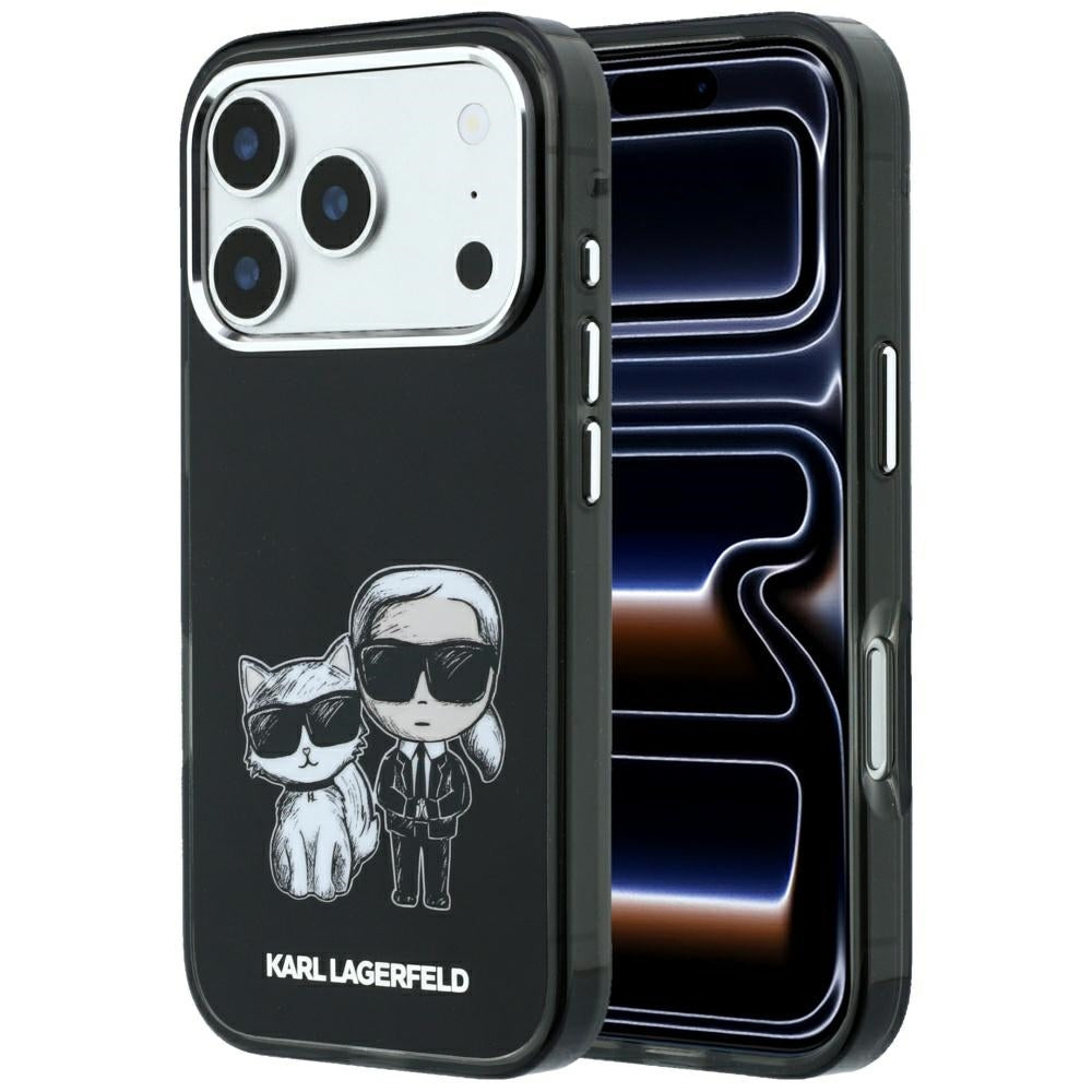 Etui MagSafe do Apple iPhone 18 Pro / 17 Pro, Karl Lagerfeld, KC Bodies Sketch, Czarny