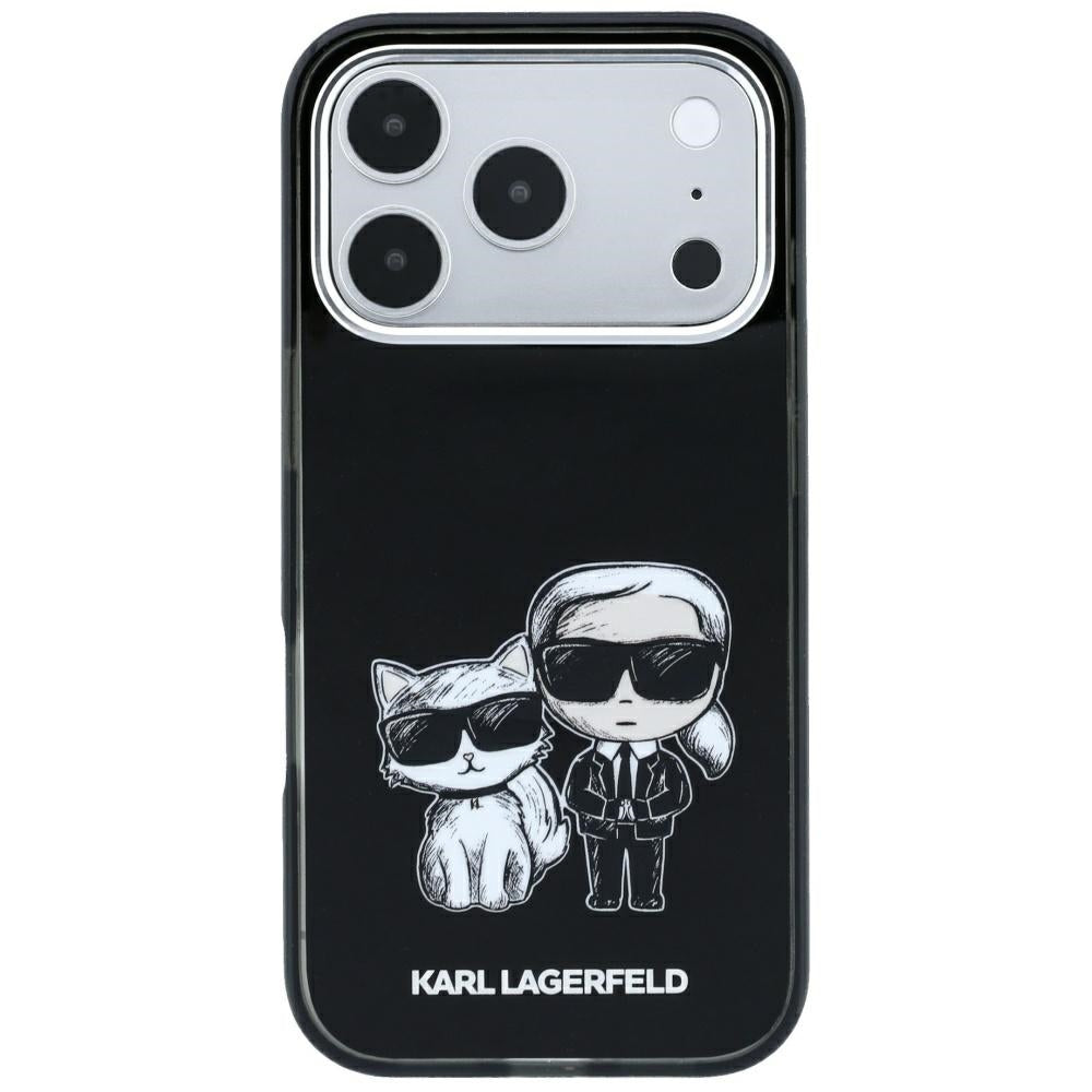 Etui MagSafe do Apple iPhone 18 Pro / 17 Pro, Karl Lagerfeld, KC Bodies Sketch, Czarny