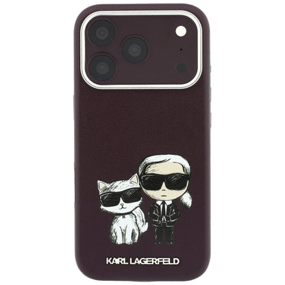 Etui MagSafe do Apple iPhone 18 Pro / 17 Pro, Karl Lagerfeld, KC Bodies Sketch, Wiśniowy