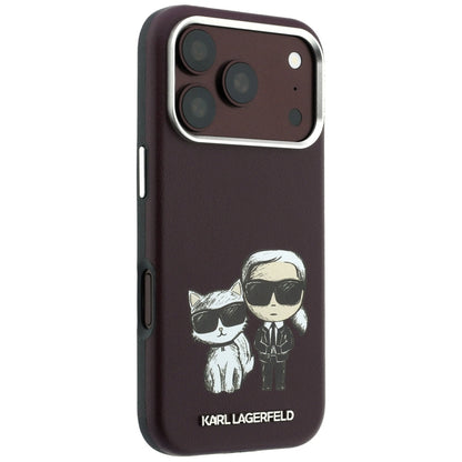 Etui MagSafe do Apple iPhone 18 Pro / 17 Pro, Karl Lagerfeld, KC Bodies Sketch, Wiśniowy