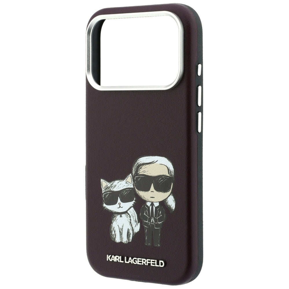 Etui MagSafe do Apple iPhone 18 Pro / 17 Pro, Karl Lagerfeld, KC Bodies Sketch, Wiśniowy