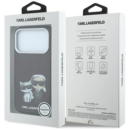 Etui MagSafe do Apple iPhone 18 Pro / 17 Pro, Karl Lagerfeld, KC Bodies Sketch, Wiśniowy