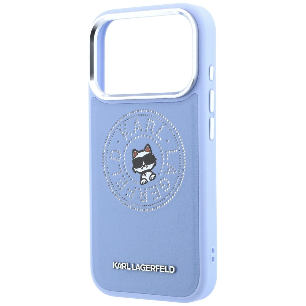 Etui MagSafe do Apple iPhone 18 Pro / 17 Pro, Karl Lagerfeld, Point and Choupette Sketch, Bleu