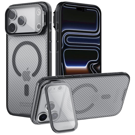 Etui MagSafe do Apple iPhone 18 Pro / 17 Pro, Nillkin, CamShield Prop, Czarna Przezroczysta