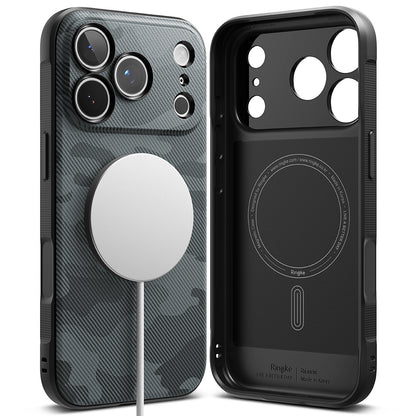 Etui MagSafe do Apple iPhone 18 Pro / 17 Pro, Ringke, Onyx, Kamuflaż