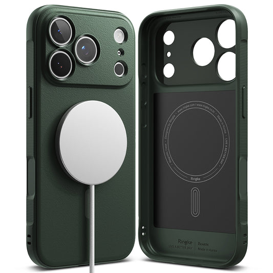 Etui MagSafe do Apple iPhone 18 Pro / 17 Pro, Ringke, Onyx, Ciemnozielony