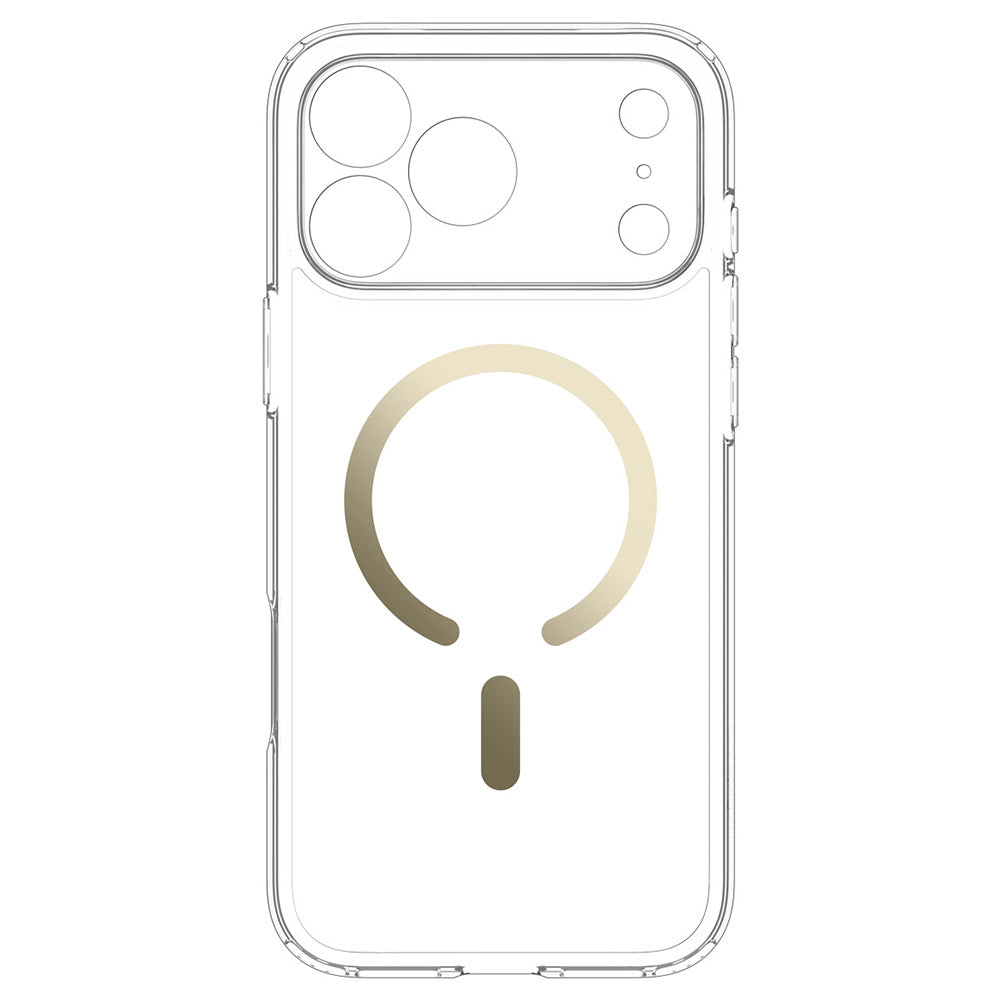 Etui MagSafe do Apple iPhone 18 Pro / 17 Pro, Spigen, Ultra Hybrid, Przezroczysto-Złote ACS12157