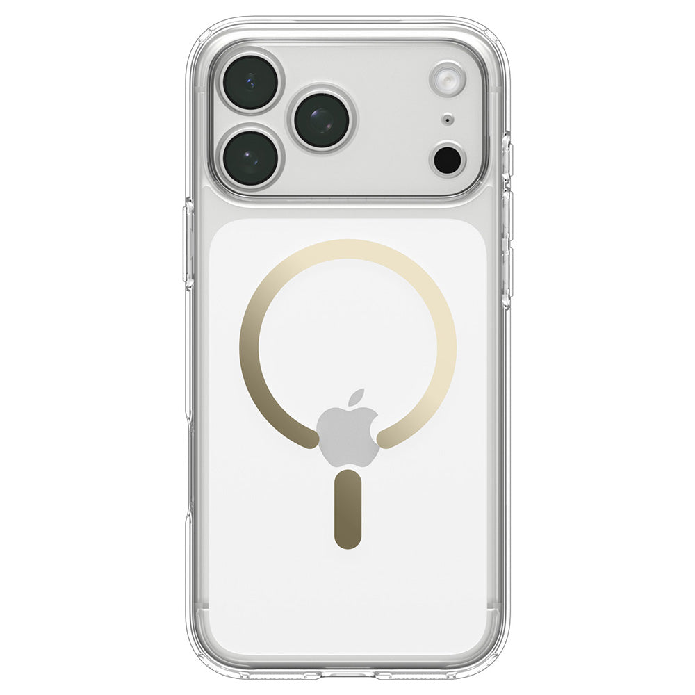 Etui MagSafe do Apple iPhone 18 Pro / 17 Pro, Spigen, Ultra Hybrid, Przezroczysto-Złote ACS12157