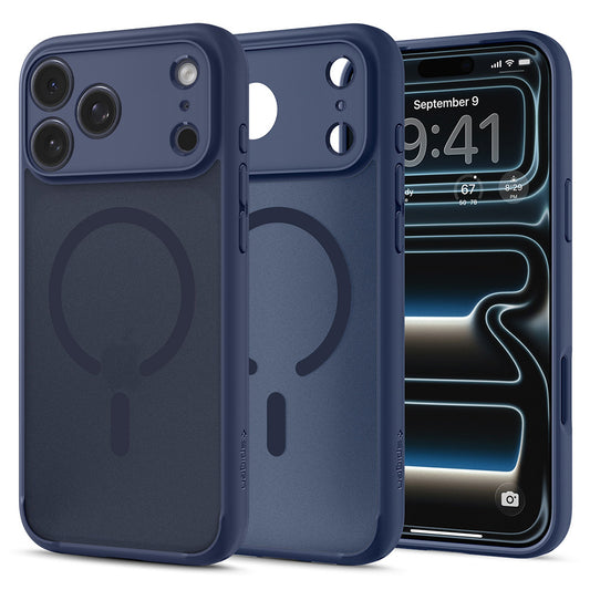 MagSafe Case for Apple iPhone 18 Pro / 17 Pro, Spigen, Ultra Hybrid, Satin Navy ACS11931