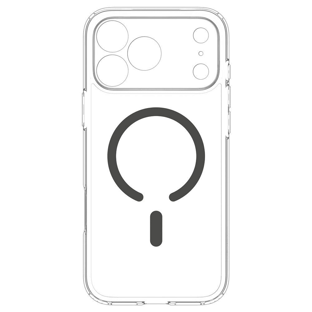 Etui MagSafe do Apple iPhone 18 Pro / 17 Pro, Spigen, Ultra Hybrid, Przezroczysty szary ACS12156