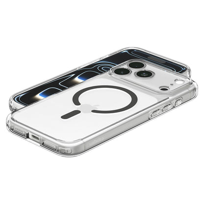 Etui MagSafe do Apple iPhone 18 Pro / 17 Pro, Spigen, Ultra Hybrid, Przezroczysty szary ACS12156
