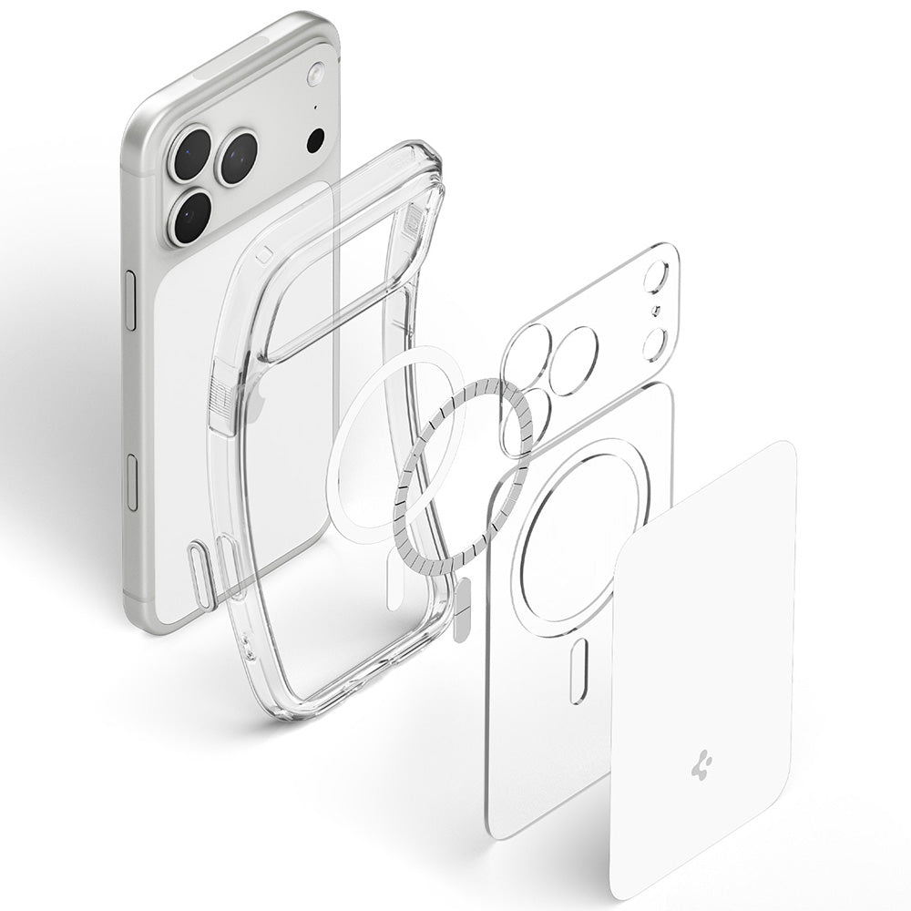 Etui MagSafe do Apple iPhone 18 Pro / 17 Pro, Spigen, Ultra Hybrid T, Białe ACS12169