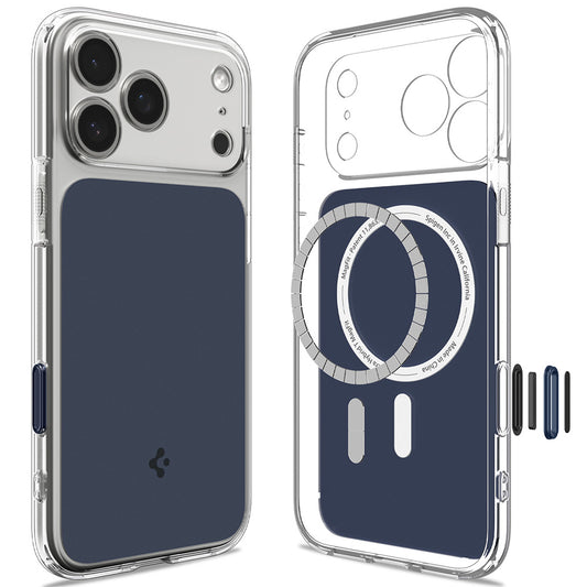 Etui MagSafe do Apple iPhone 18 Pro / 17 Pro, Spigen, Ultra Hybrid T, Matowy Niebieski ACS12172