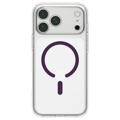 Etui MagSafe do Apple iPhone 18 Pro / 17 Pro, Spigen, Ultra Hybrid, przezroczyste w kolorze wiśniowym ACS12335