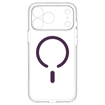 Etui MagSafe do Apple iPhone 18 Pro / 17 Pro, Spigen, Ultra Hybrid, przezroczyste w kolorze wiśniowym ACS12335