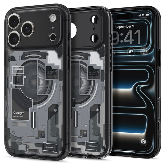 MagSafe Case for Apple iPhone 18 Pro / 17 Pro, Spigen, Ultra Hybrid Zero One, Black ACS12165