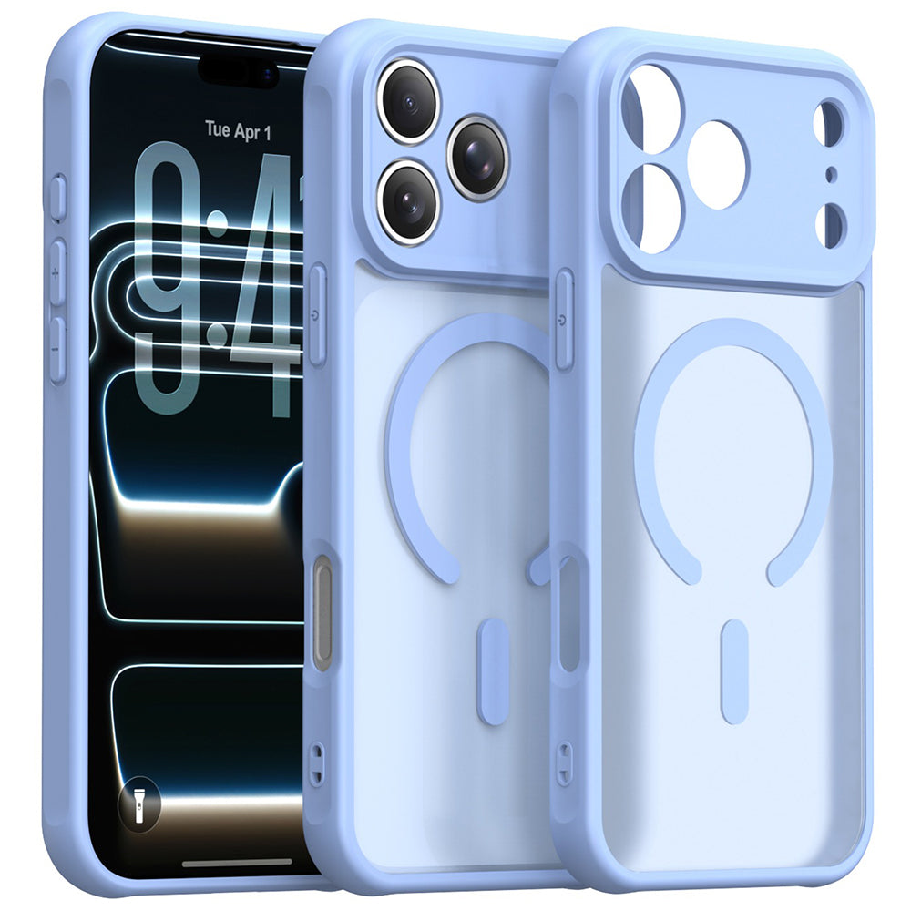 Etui MagSafe dla Apple iPhone 18 Pro / 17 Pro, Techsuit, HaloFrost II, Niebieski