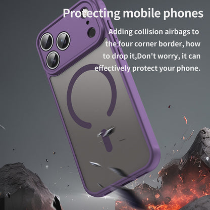 MagSafe Case for Apple iPhone 18 Pro / 17 Pro, Techsuit, HaloFrost II, Purple