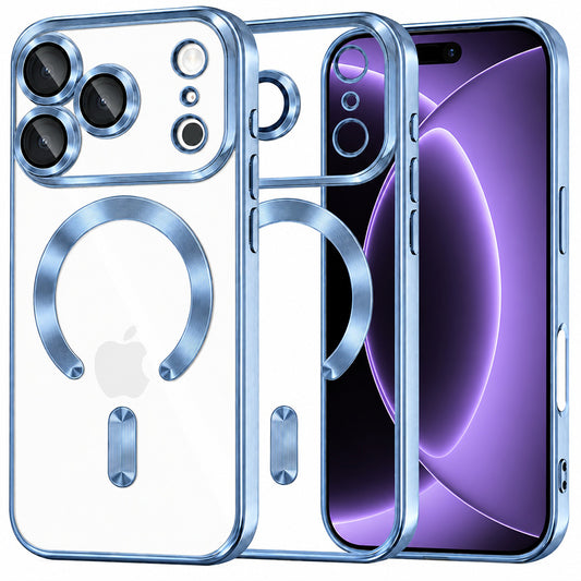 Etui MagSafe do Apple iPhone 18 Pro / 17 Pro, Techsuit, Luxury Crystal, Bleu