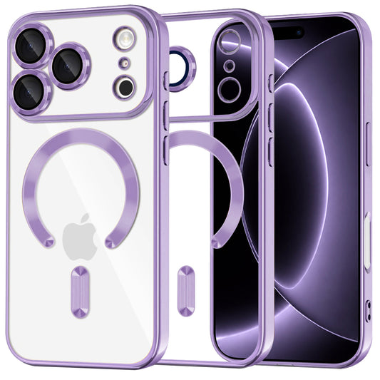 Etui MagSafe do Apple iPhone 18 Pro / 17 Pro, Techsuit, Luxury Crystal, Jasnofioletowy