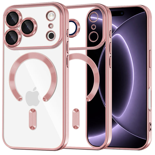 Etui MagSafe do Apple iPhone 18 Pro / 17 Pro, Techsuit, Luxury Crystal, Różowe