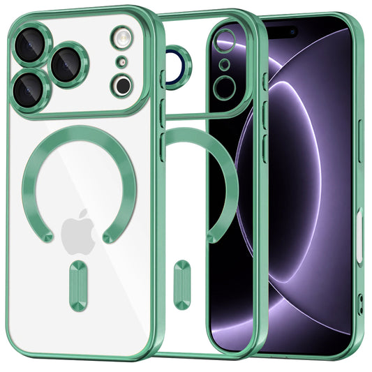 Etui MagSafe do Apple iPhone 18 Pro / 17 Pro, Techsuit, Luxury Crystal, Jasnozielony