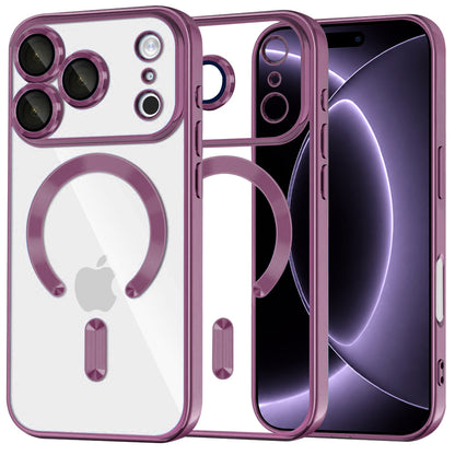 Etui MagSafe do Apple iPhone 18 Pro / 17 Pro, Techsuit, Luxury Crystal, Ciemny Wiśniowy