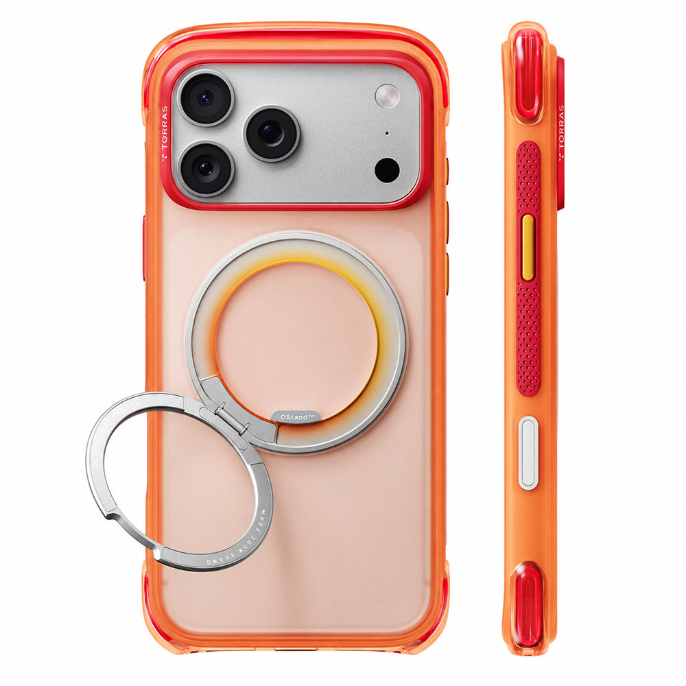 Etui MagSafe do Apple iPhone 18 Pro / 17 Pro, Torras, O3 Air Core, Pomarańczowe