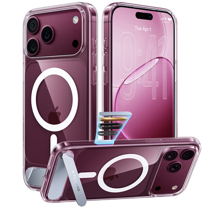 Etui MagSafe dla Apple iPhone 18 Pro / 17 Pro, Torras, Ostand L1 Guardian, Przezroczyste