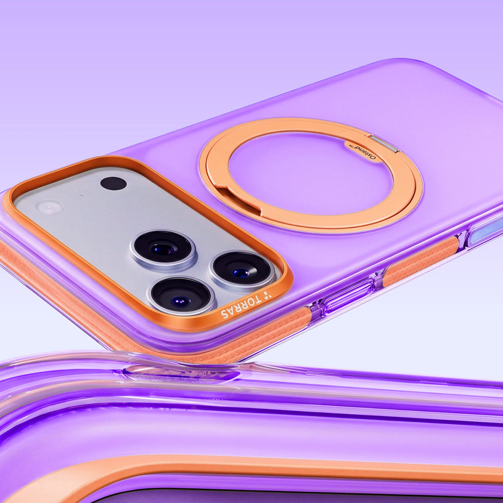 MagSafe Case for Apple iPhone 18 Pro / 17 Pro, Torras, Ostand O3 Hue, Purple