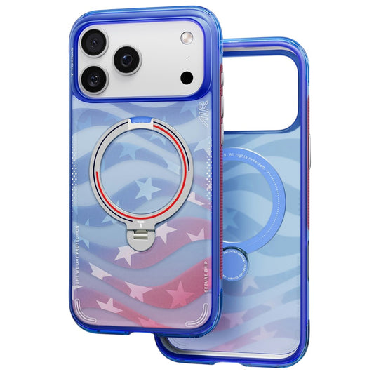 Etui MagSafe do Apple iPhone 18 Pro / 17 Pro, Torras, Ostand Q3 Air Football, Niebieskie