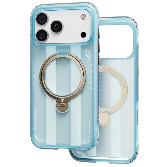 Etui MagSafe do Apple iPhone 18 Pro / 17 Pro, Torras, Ostand Q3 Air Football, Niebieski