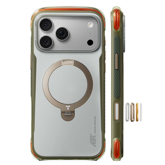 Etui MagSafe do Apple iPhone 18 Pro / 17 Pro, Torras, Ostand Q3 Air Pro, Białe