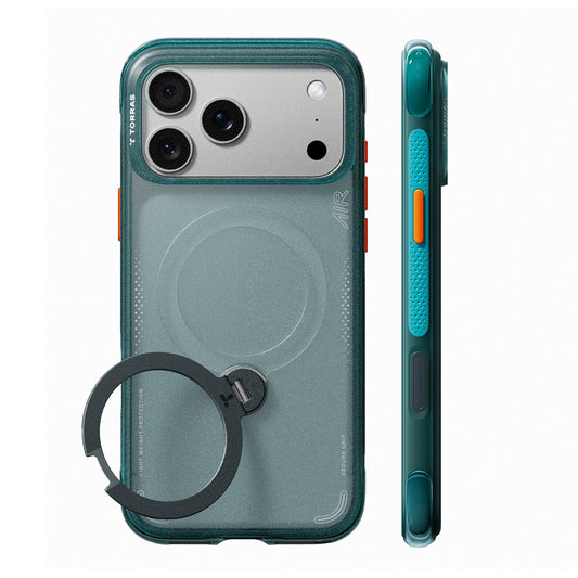Etui MagSafe do Apple iPhone 18 Pro / 17 Pro, Torras, Ostand Q3 Air, Zielony