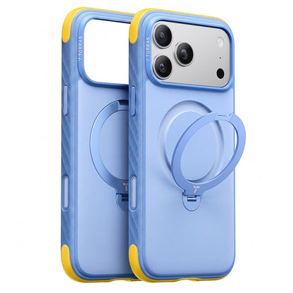 Etui MagSafe do Apple iPhone 18 Pro / 17 Pro, Torras, Ostand Q3 Rugged, Bleu