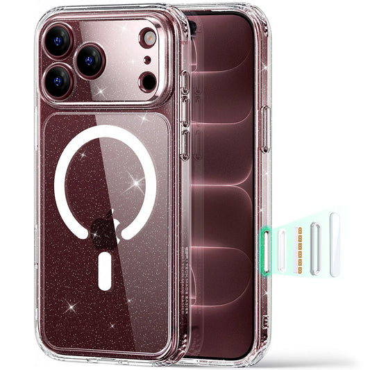 Etui MagSafe dla Apple iPhone 18 Pro, ESR, Classic Hybrid Shimmer, Przezroczyste