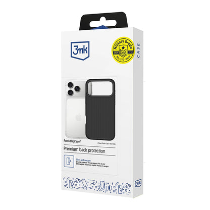 Etui MagSafe do Apple iPhone 18 Pro Max / 17 Pro Max, 3MK, Fortis, czarne