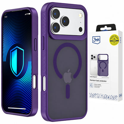 Etui MagSafe do Apple iPhone 18 Pro Max / 17 Pro Max, 3MK, Smoke MagCase, fioletowe