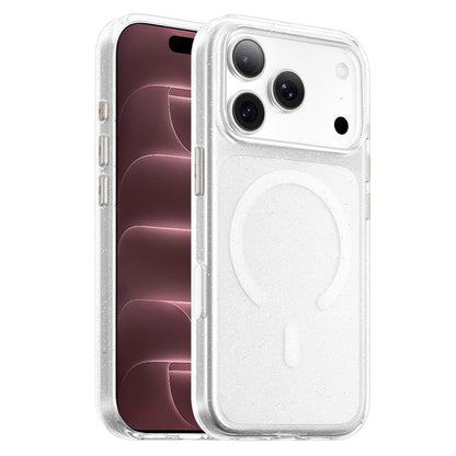 Etui MagSafe do Apple iPhone 18 Pro Max / 17 Pro Max, Blueo, Crystal Pro Anti-Drop Glitter, przezroczyste
