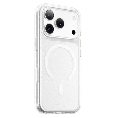 Etui MagSafe do Apple iPhone 18 Pro Max / 17 Pro Max, Blueo, Crystal Pro Anti-Drop Glitter, przezroczyste