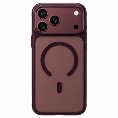 MagSafe Case for Apple iPhone 18 Pro Max / 17 Pro Max, Blueo, Skin-Friendly Anti-Drop, Satin Burgundy