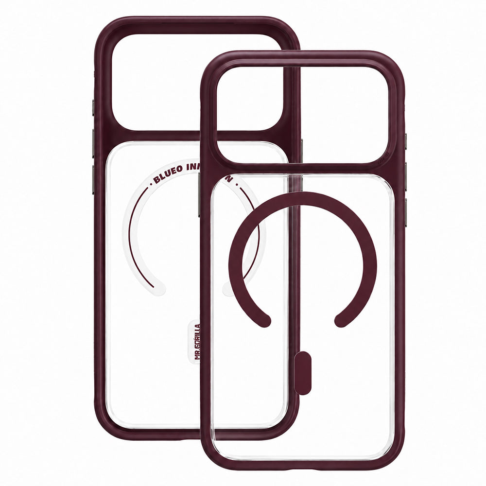 MagSafe Case for Apple iPhone 18 Pro Max / 17 Pro Max, Blueo, Skin-Friendly Anti-Drop, Satin Burgundy