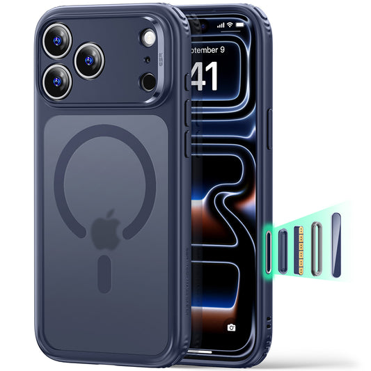 Etui MagSafe dla Apple iPhone 18 Pro Max / 17 Pro Max, ESR, Classic Hybrid, Satynowy Niebieski