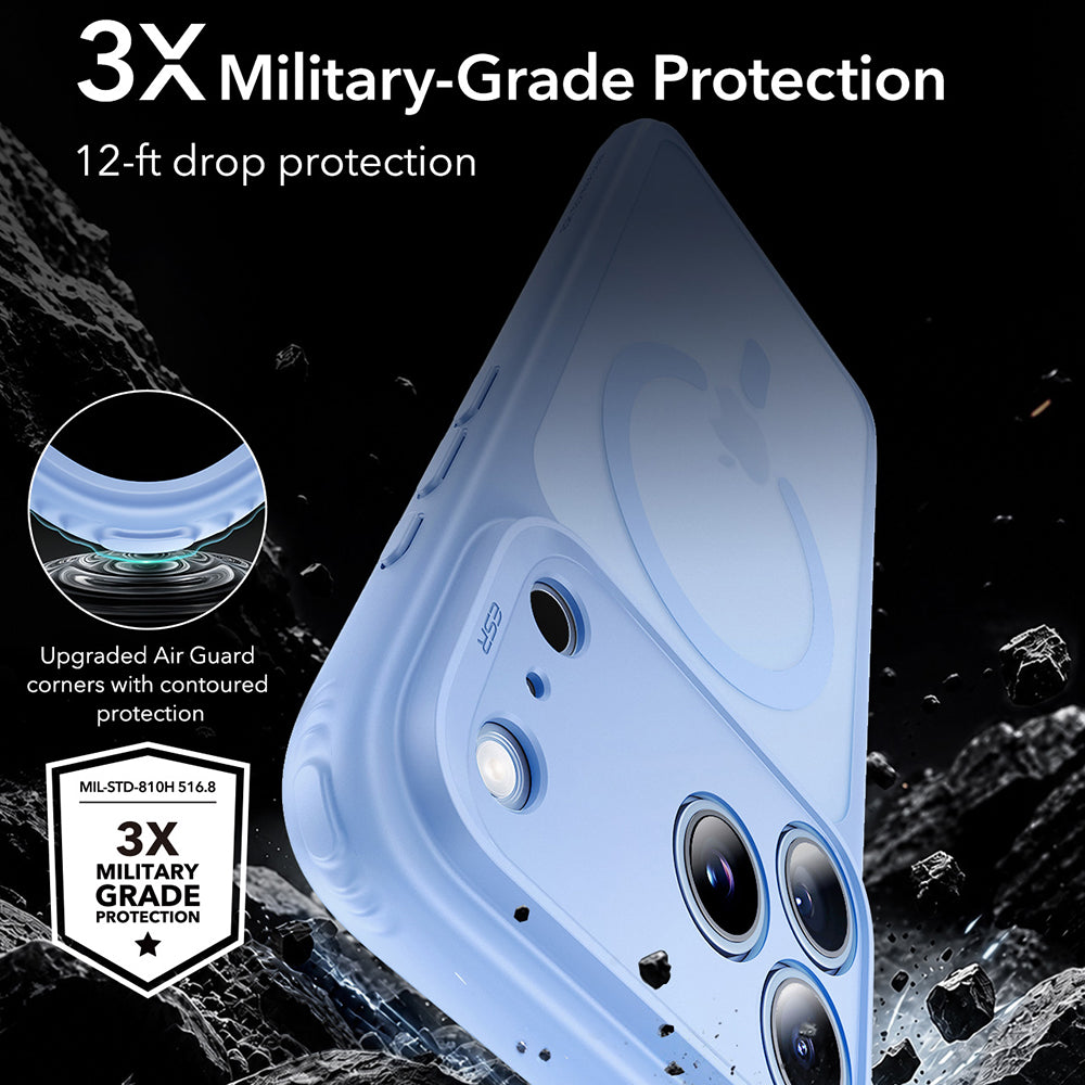 MagSafe Case for Apple iPhone 18 Pro Max / 17 Pro Max, ESR, Classic Hybrid, Satin Blue